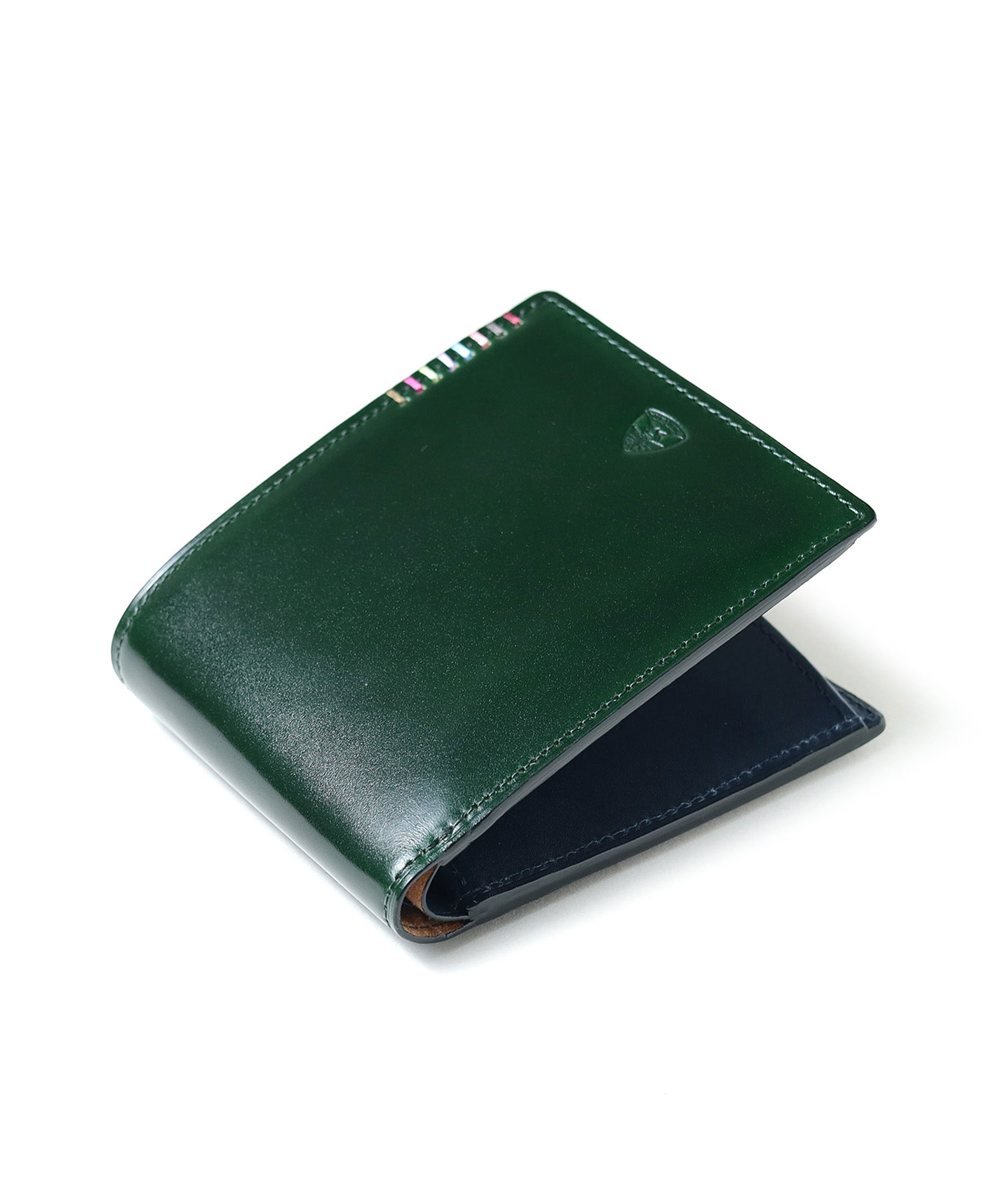 フジタカ フォール オイルコードバン 二つ折り財布 カード段10