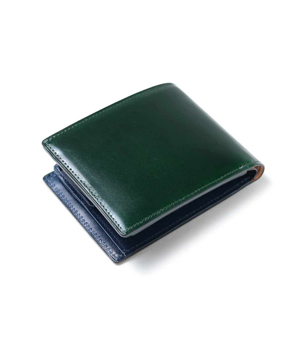 フジタカ フォール オイルコードバン 二つ折り財布 カード段10