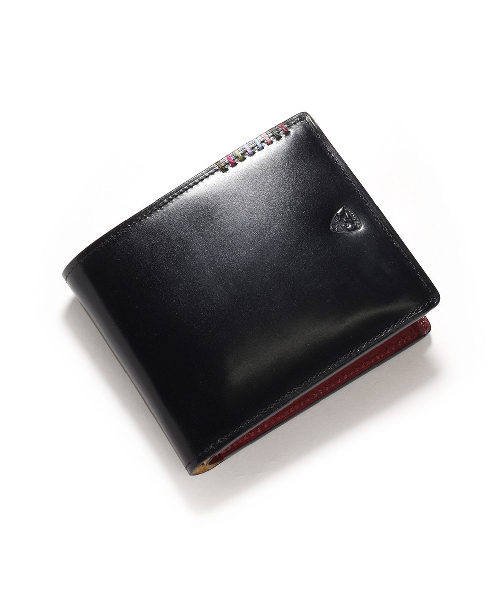 フジタカ フォール オイルコードバン 二つ折り財布 カード段10