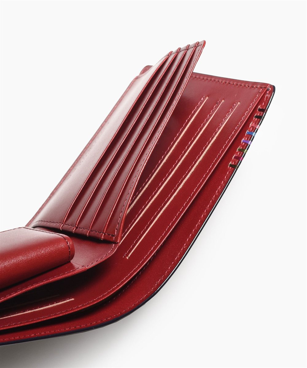 フジタカ フォール オイルコードバン 二つ折り財布 カード段10