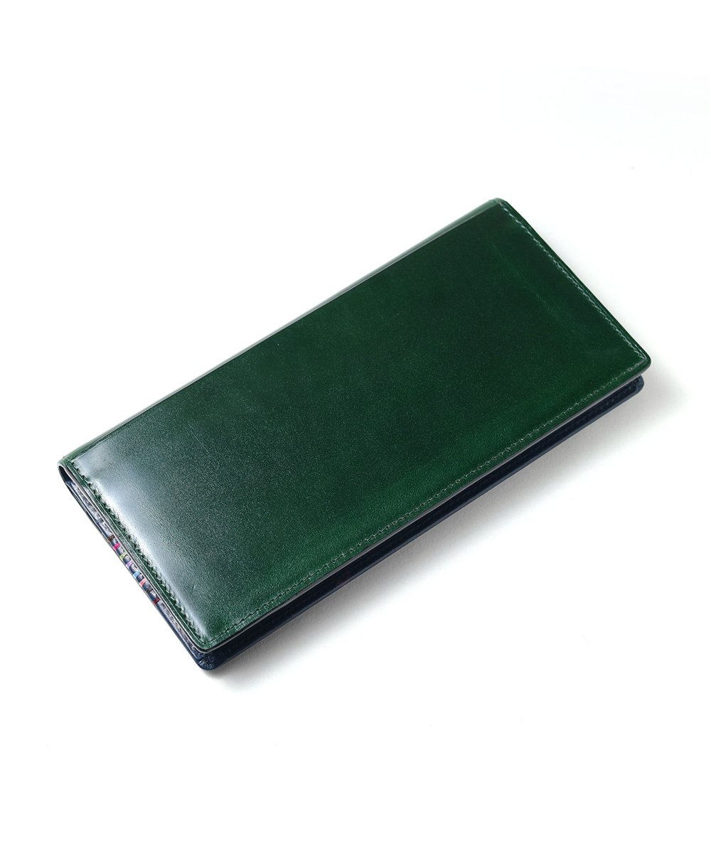 フジタカ フォール オイルコードバン 長財布 通しマチ カード段10