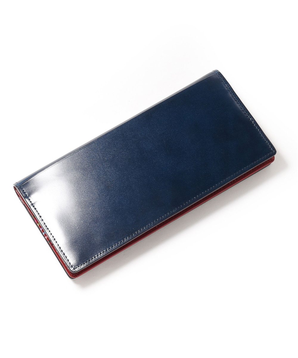 フジタカ フォール オイルコードバン 長財布 通しマチ カード段10