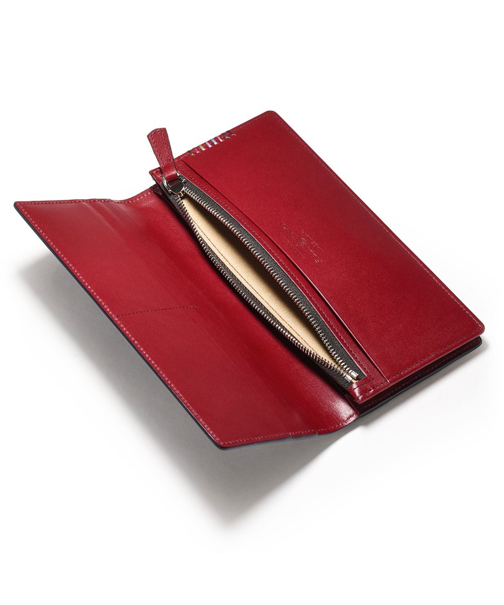 フジタカ フォール オイルコードバン 長財布 通しマチ カード段10