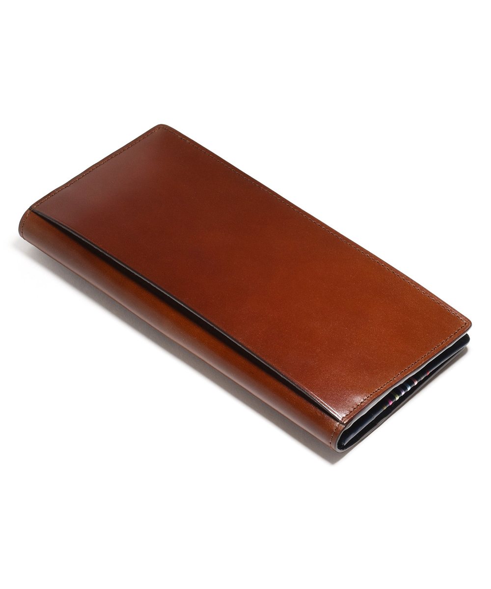 フジタカ フォール オイルコードバン 長財布 通しマチ カード段10