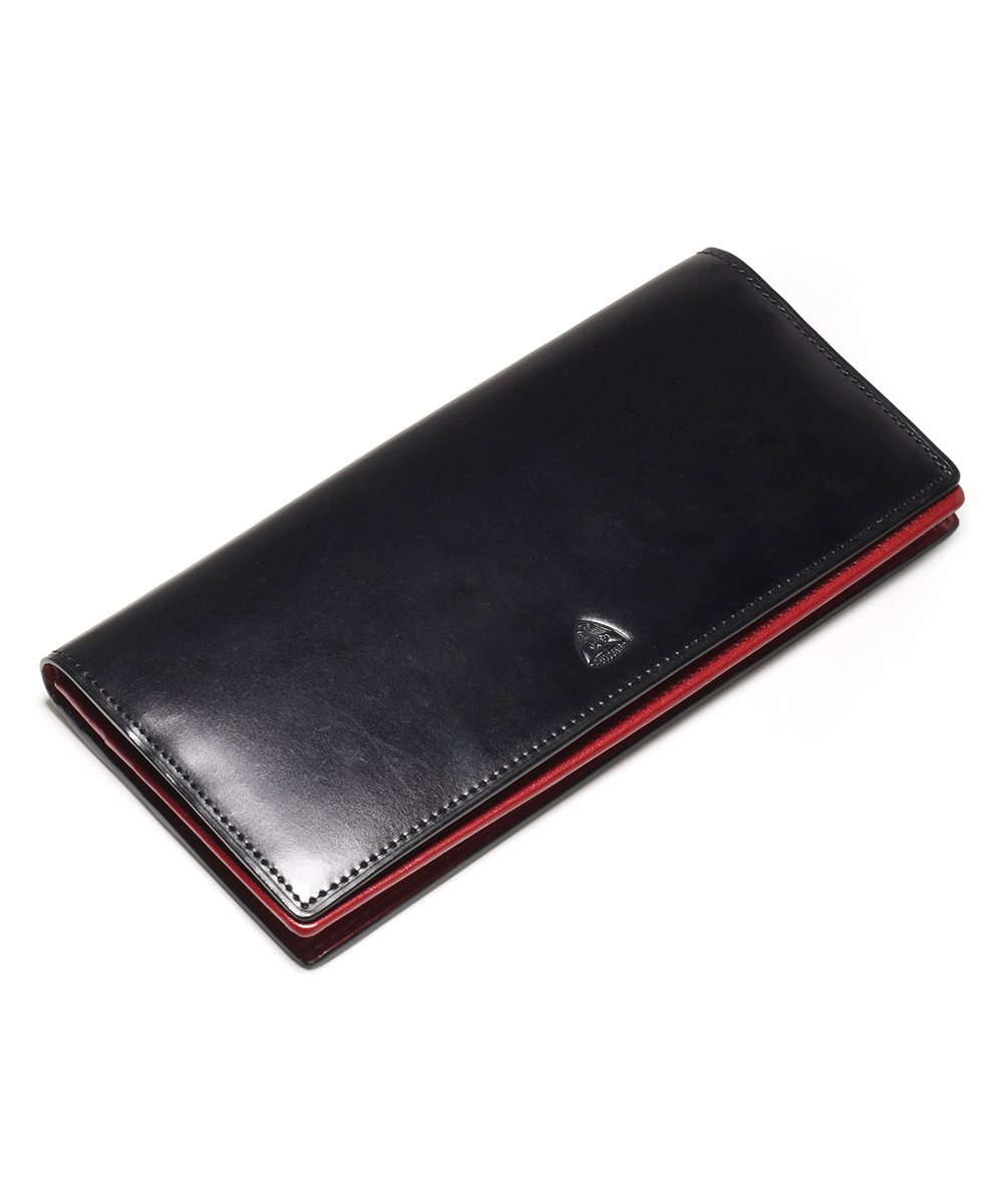 フジタカ フォール オイルコードバン 長財布 通しマチ カード段10