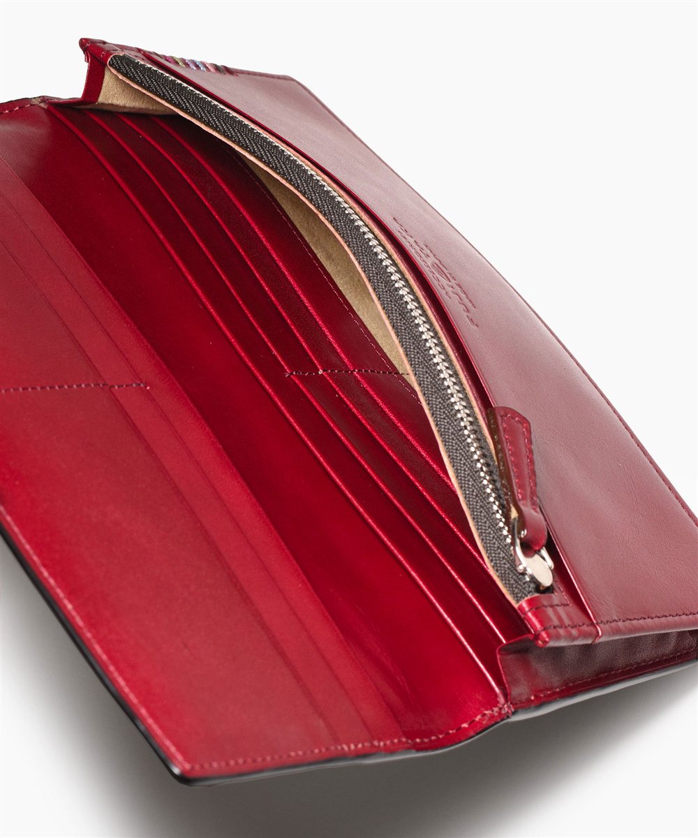 フジタカ フォール オイルコードバン 長財布 通しマチ カード段10