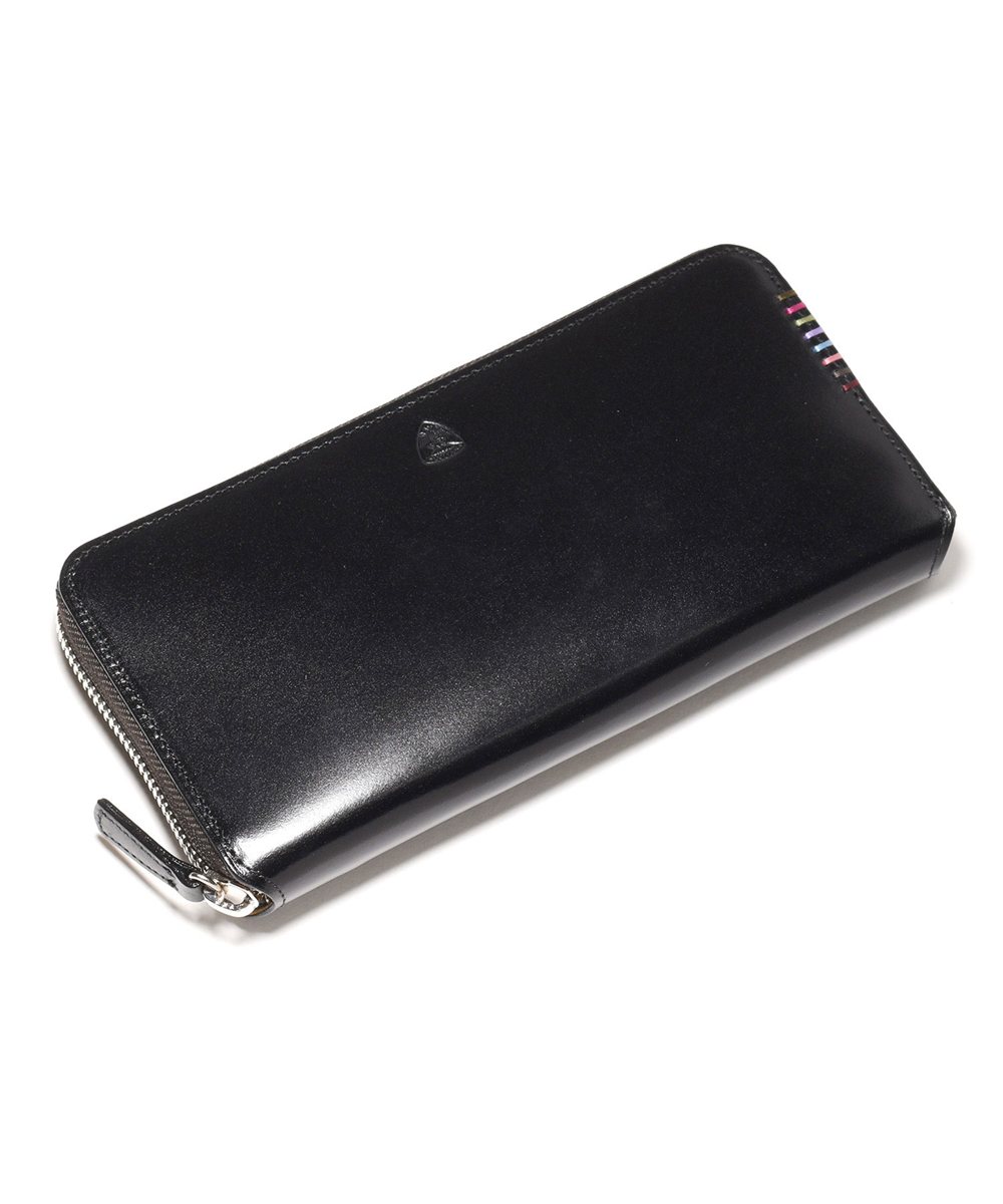 フジタカ フォール オイルコードバン ラウンドファスナー長財布 カード段16