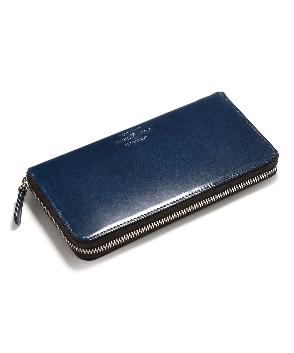 フジタカ フォール オイルコードバン ラウンドファスナー長財布 カード段16