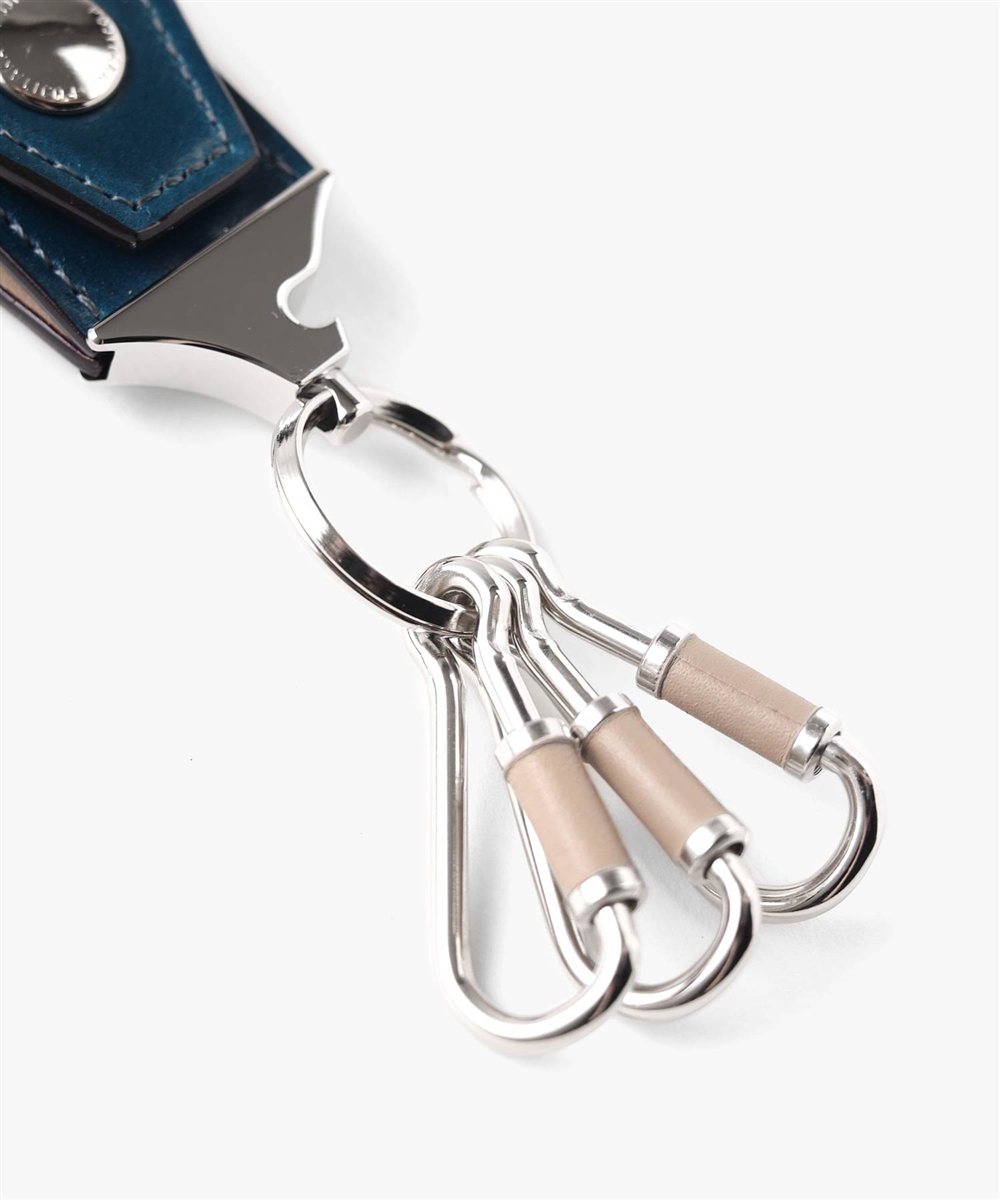 フジタカ フォールII コードバン 3連キーホルダー