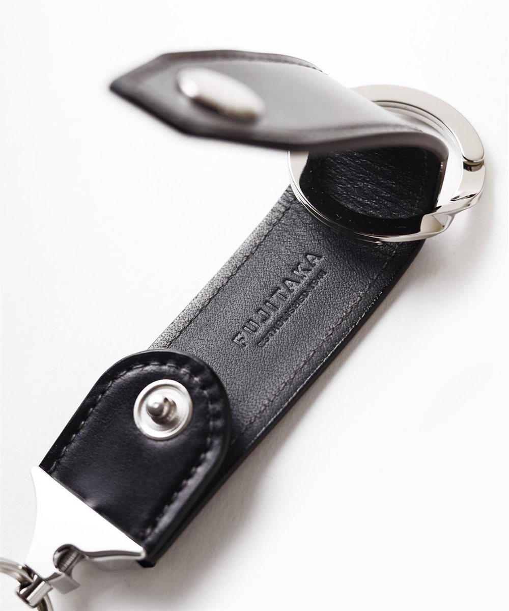 フジタカ フォールII コードバン 3連キーホルダー