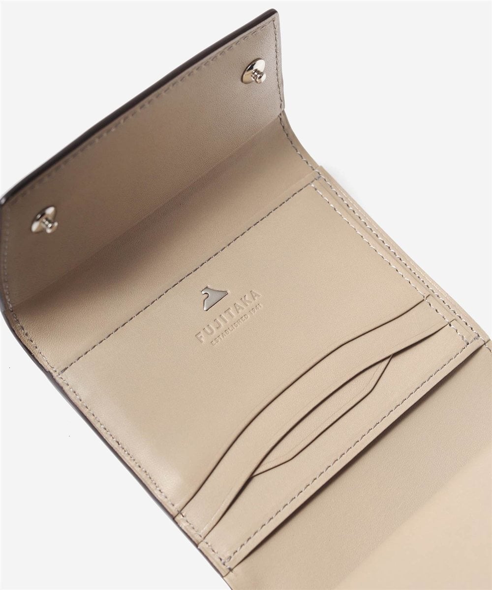 フジタカ フォールII コードバン 三つ折り財布 カード段5