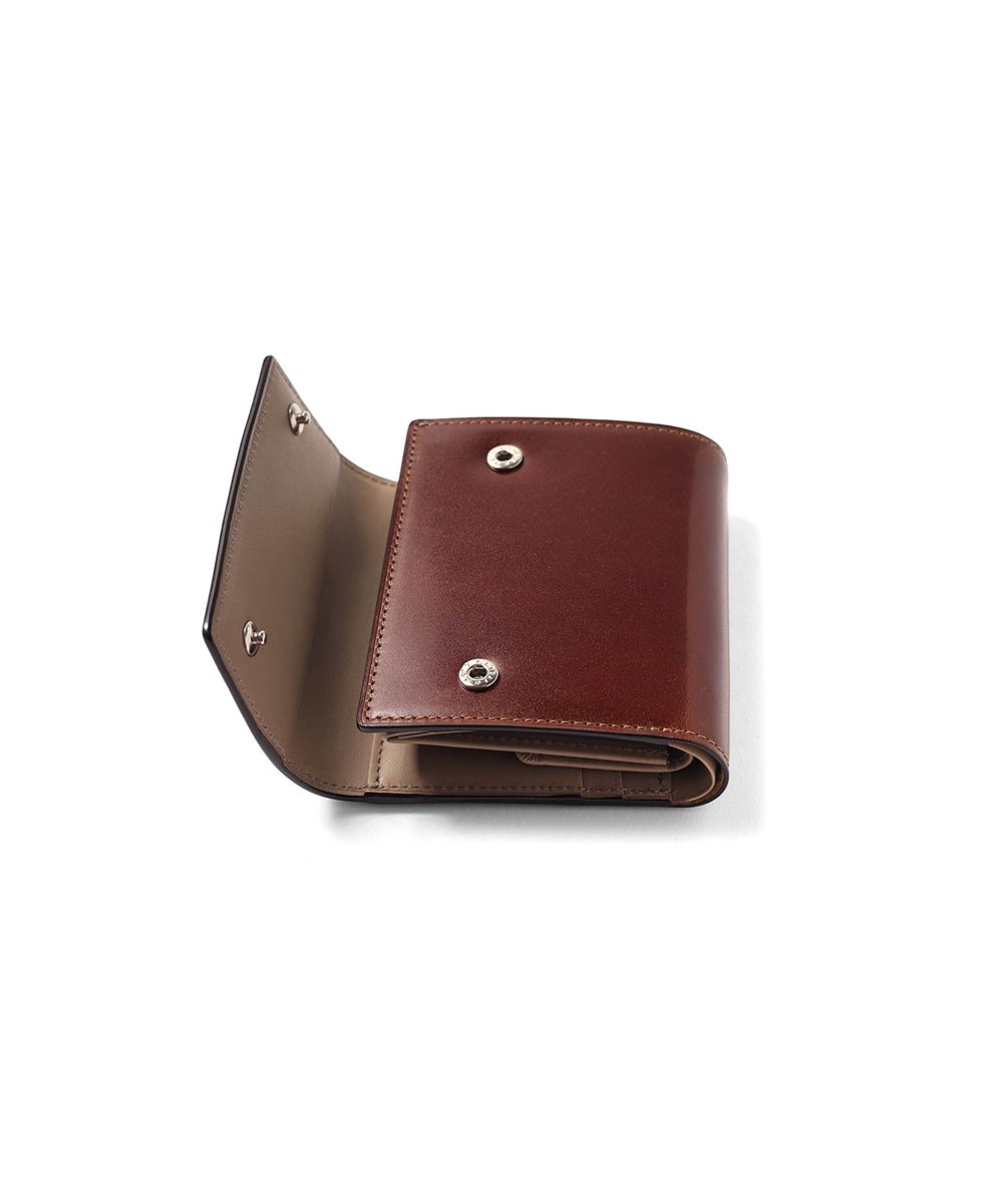 フジタカ フォールII コードバン 三つ折り財布 カード段5