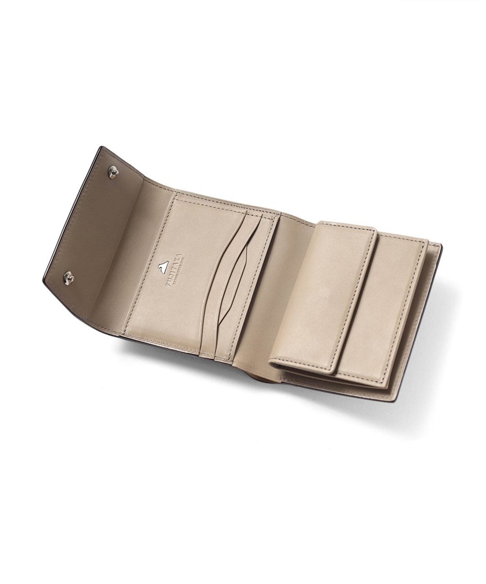 フジタカ フォールII コードバン 三つ折り財布 カード段5
