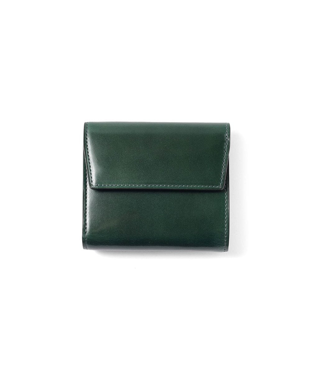 フジタカ フォールII コードバン 三つ折り財布 カード段5