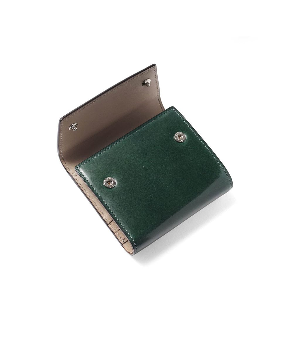 フジタカ フォールII コードバン 三つ折り財布 カード段5