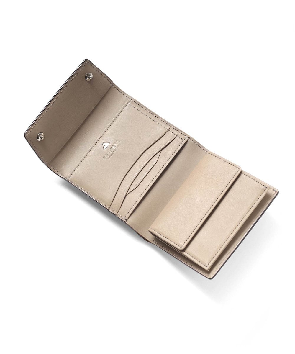 フジタカ フォールII コードバン 三つ折り財布 カード段5