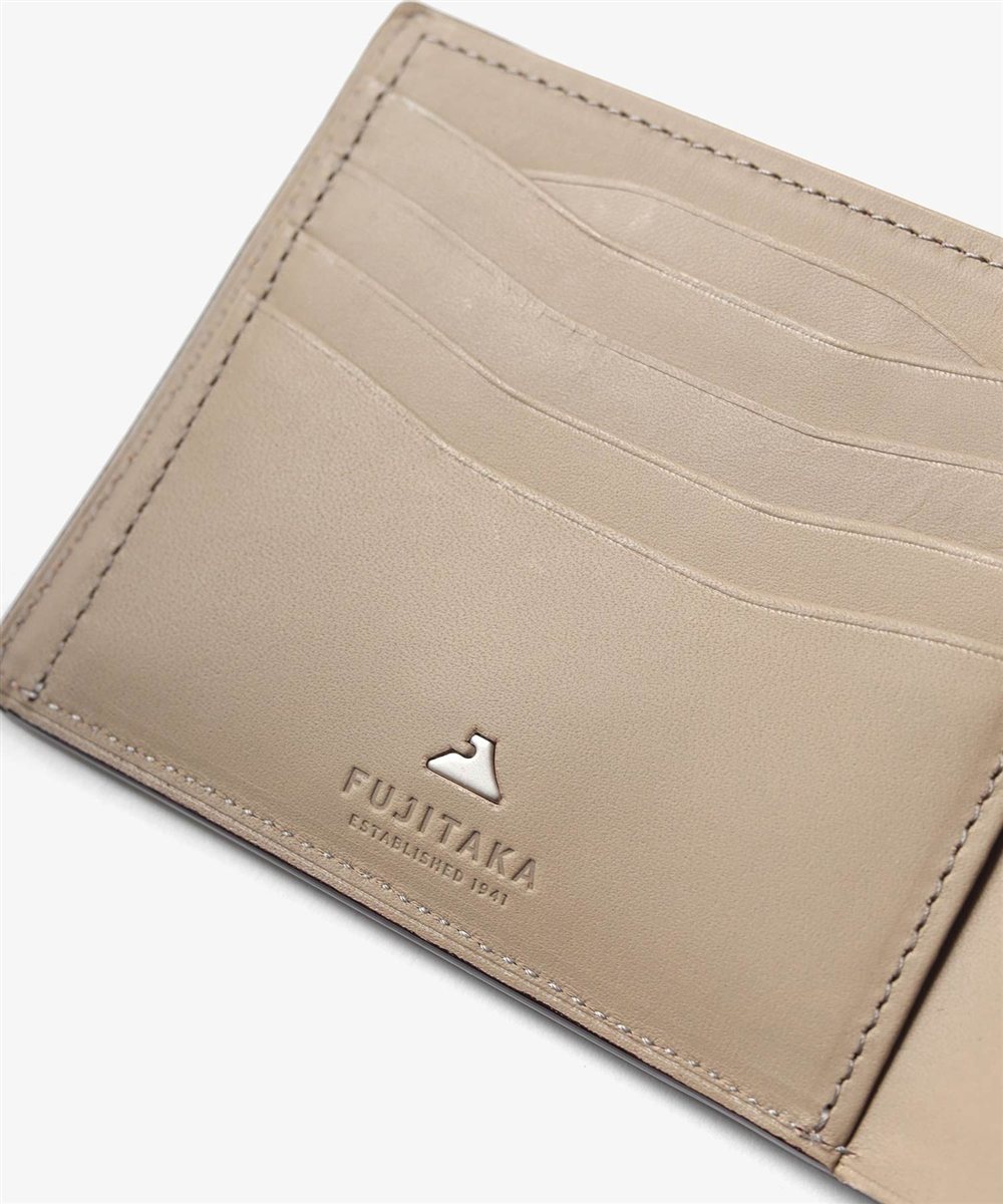 フジタカ フォールII コードバン 二つ折り財布 カード段13