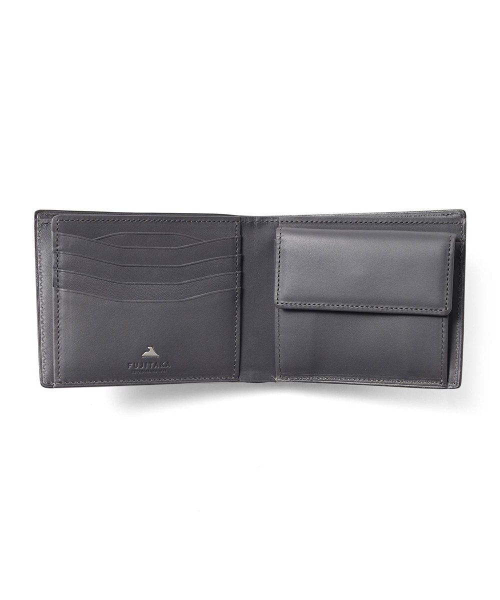 フジタカ フォールII コードバン 二つ折り財布 カード段13