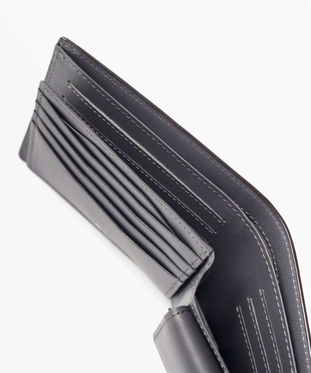 フジタカ フォールII コードバン 二つ折り財布 カード段13