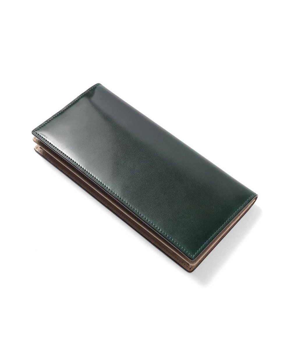 フジタカ フォールII コードバン かぶせ長財布 カード段14