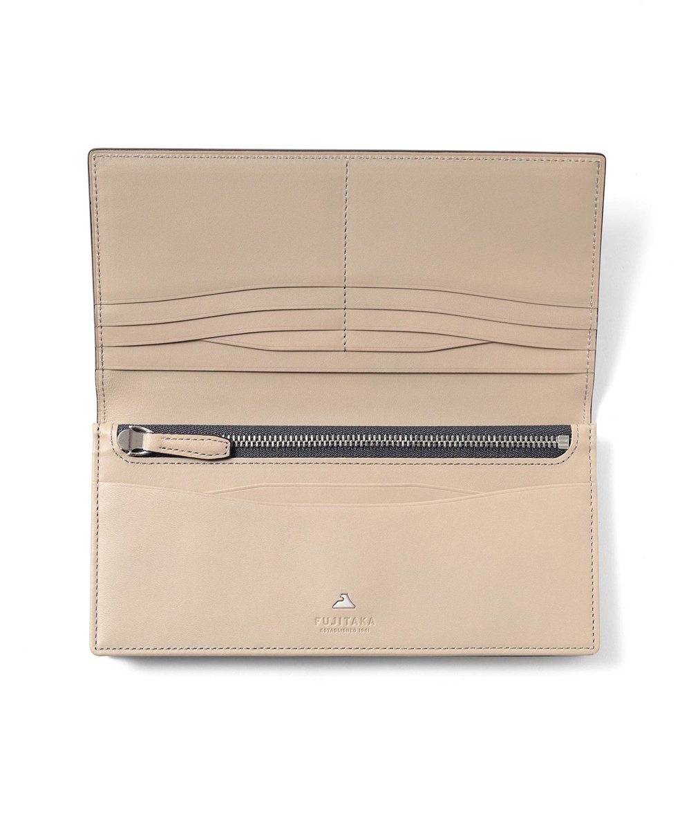 フジタカ フォールII コードバン かぶせ長財布 カード段14