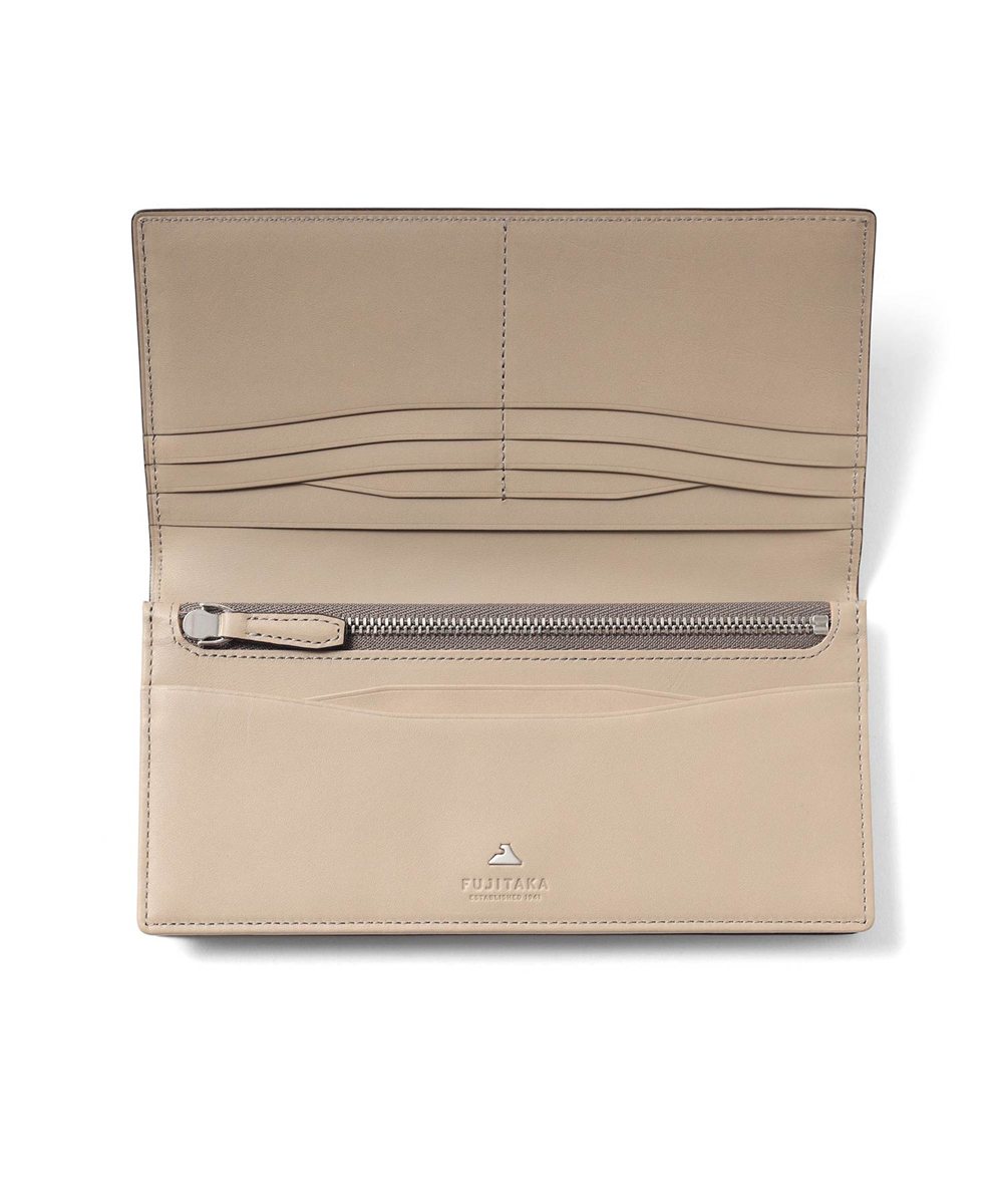 フジタカ フォールII コードバン かぶせ長財布 カード段14