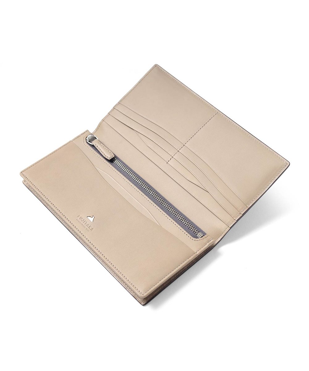 フジタカ フォールII コードバン かぶせ長財布 カード段14