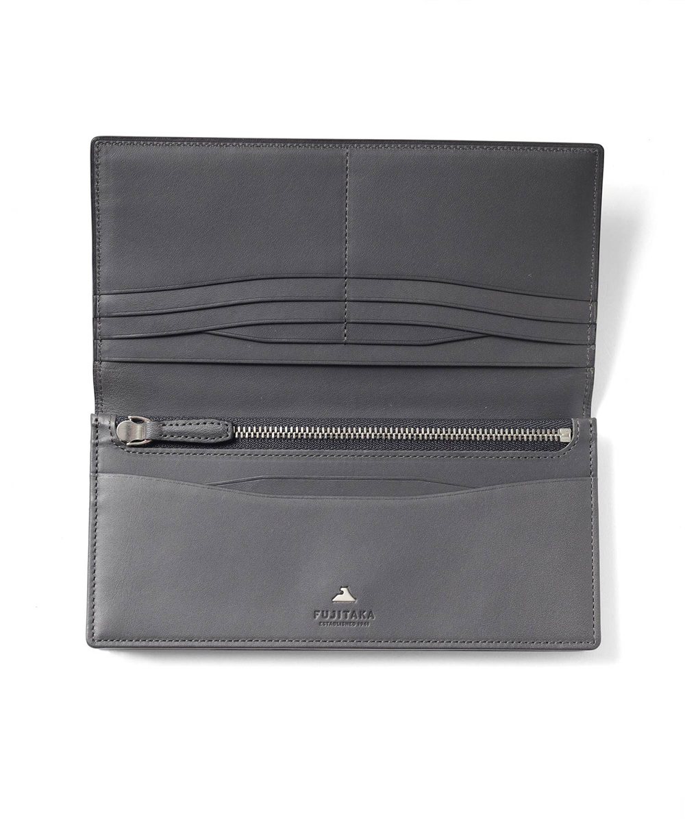 フジタカ フォールII コードバン かぶせ長財布 カード段14