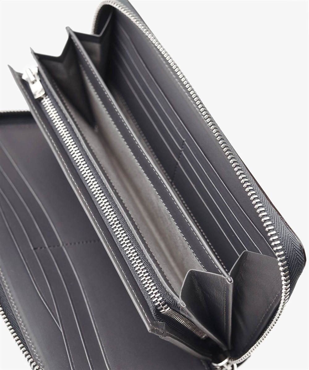 フジタカ フォールII コードバン ラウンドファスナー長財布 カード段19