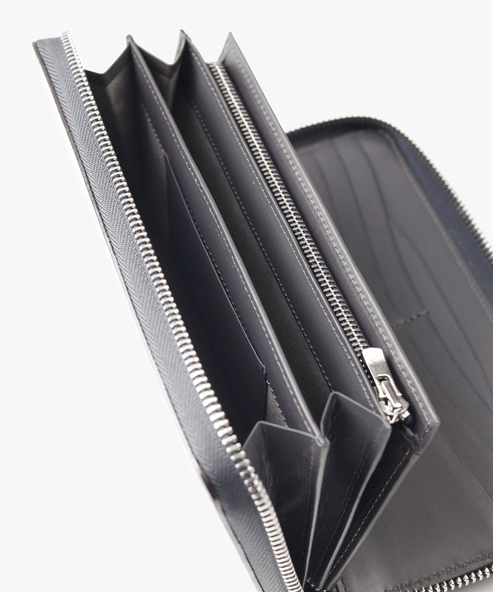 フジタカ フォールII コードバン ラウンドファスナー長財布 カード段19