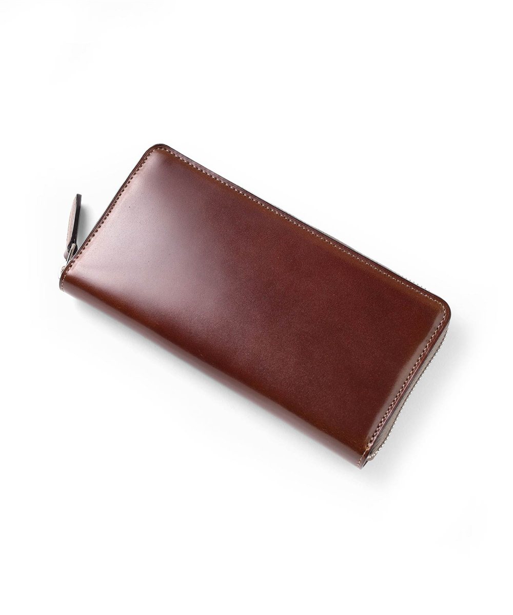 フジタカ フォールII コードバン ラウンドファスナー長財布 カード段19