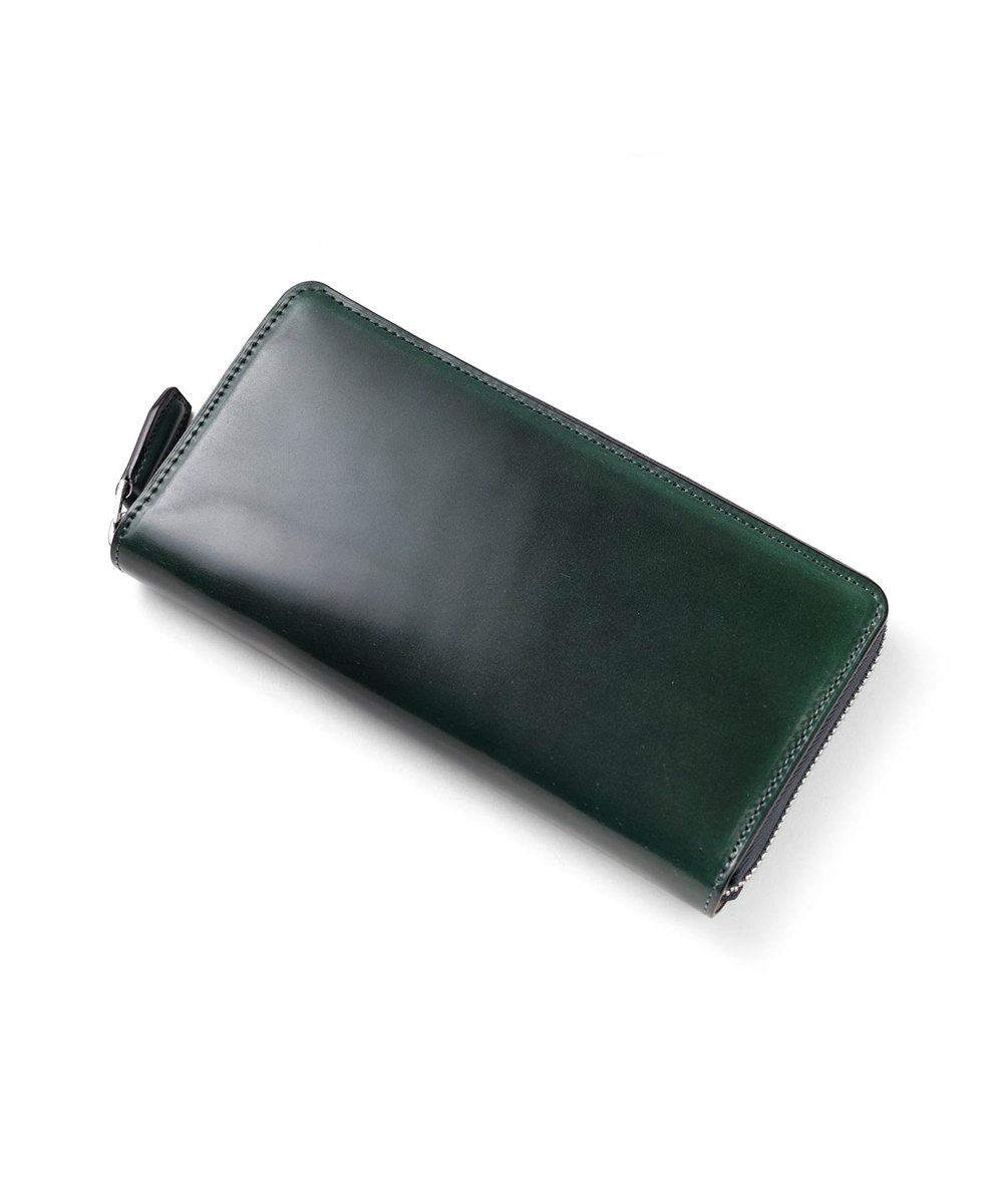 フジタカ フォールII コードバン ラウンドファスナー長財布 カード段19