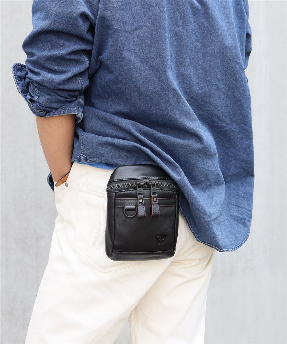 フジタカ ホーク レザーベルトポーチ