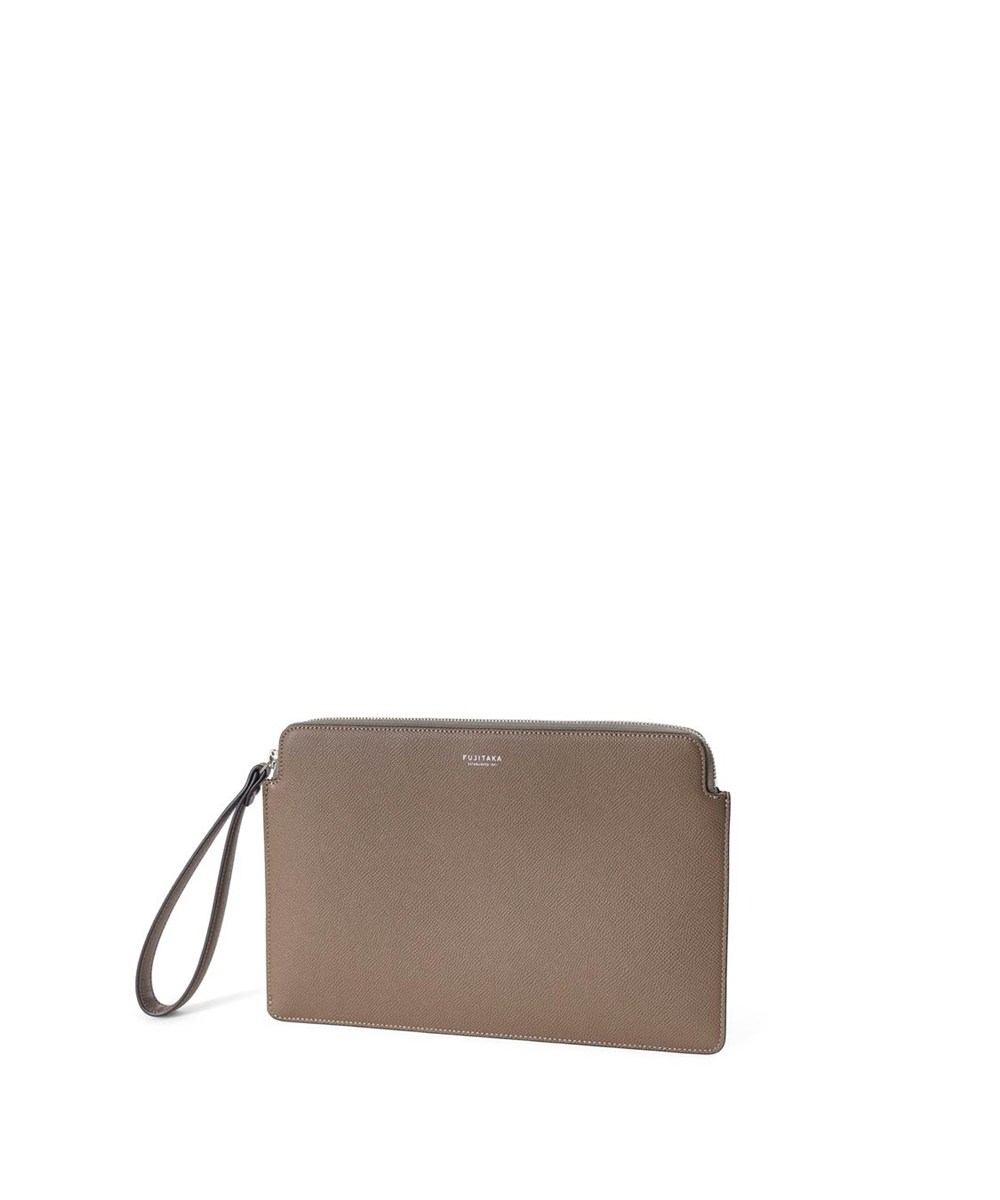 フジタカ ワープロラックスコンフォート レザークラッチバッグ B5