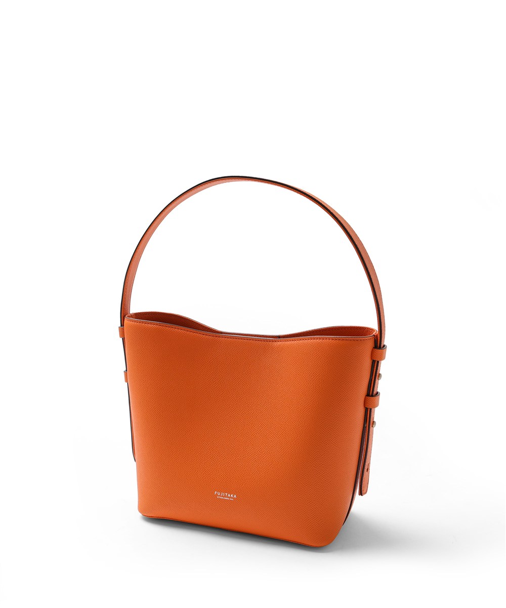 フジタカ ワープロラックスコンフォート ワンハンドル スモール レザートートバッグ