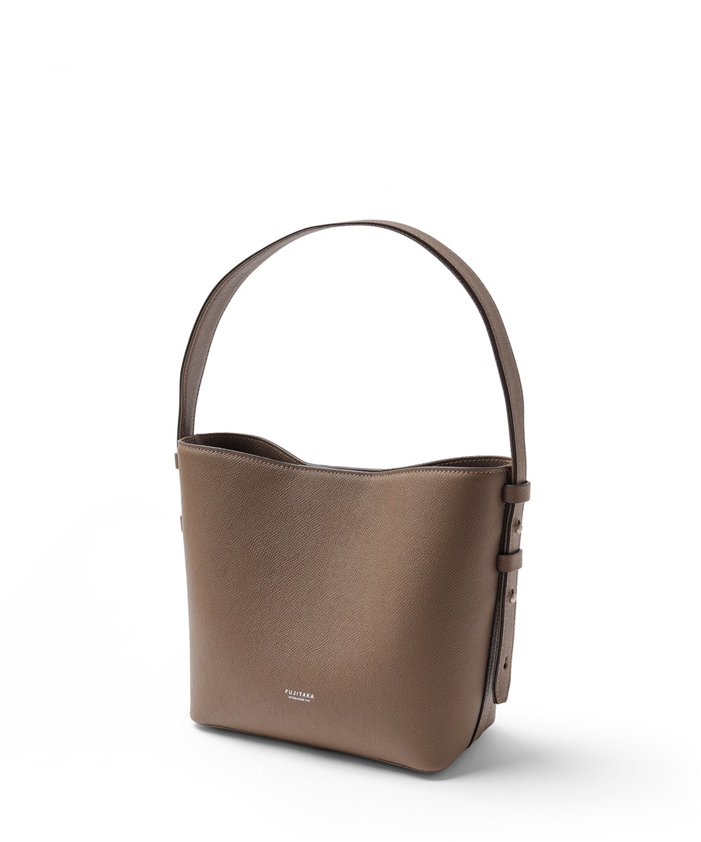 フジタカ ワープロラックスコンフォート ワンハンドル スモール レザートートバッグ