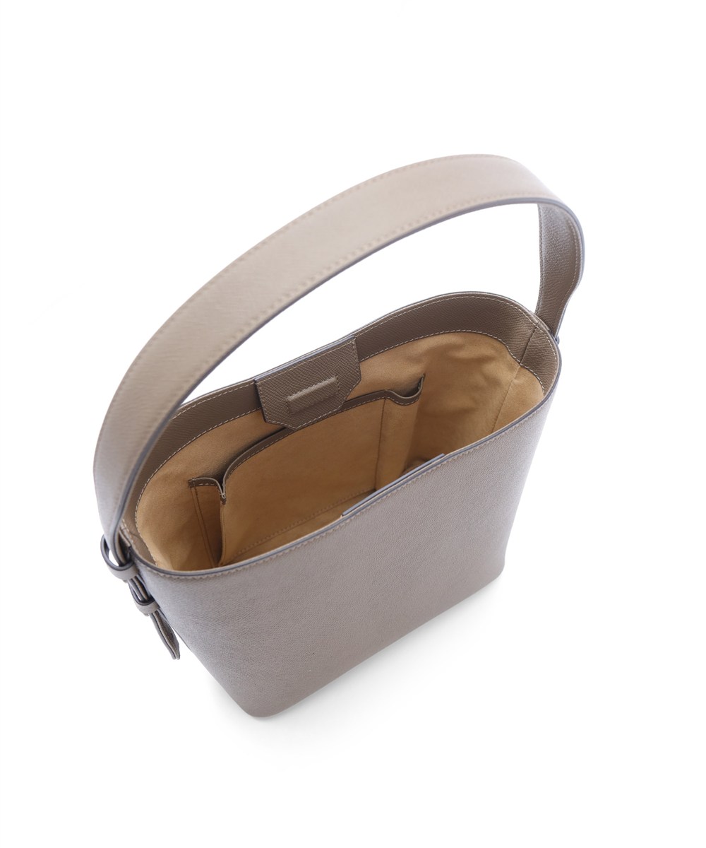 フジタカ ワープロラックスコンフォート ワンハンドル スモール レザートートバッグ