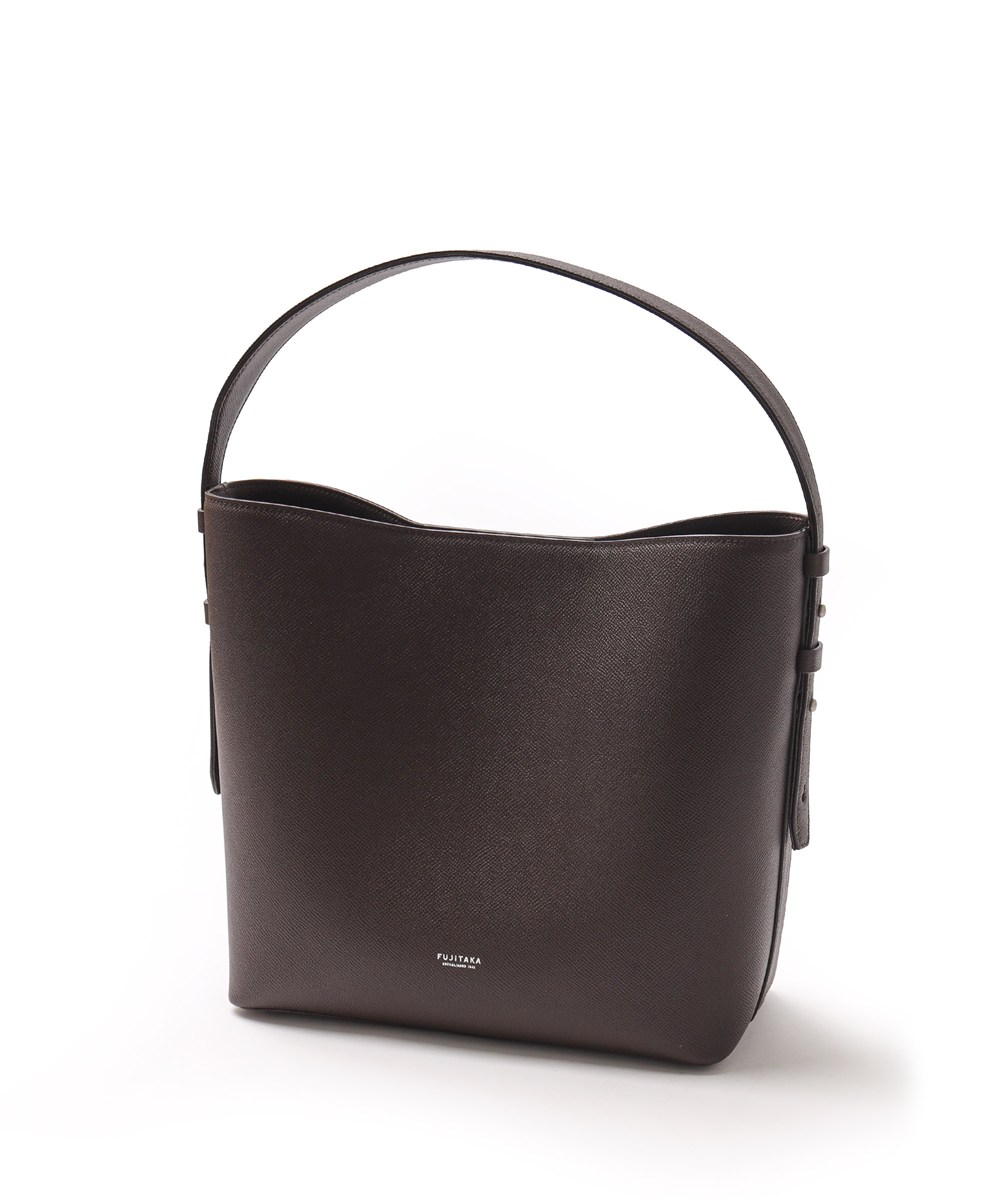 フジタカ ワープロラックスコンフォート ワンハンドル ミディアム レザートートバッグ