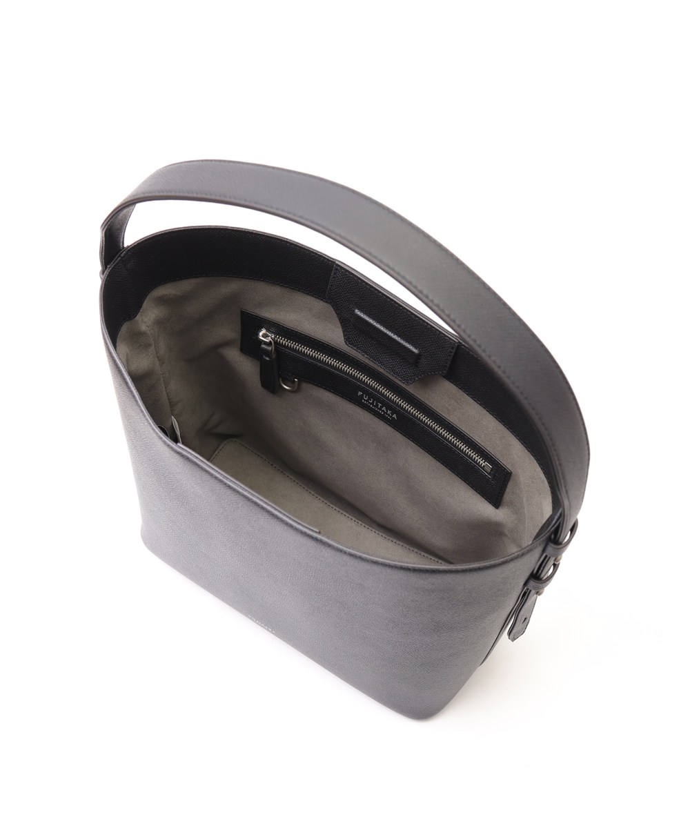 フジタカ ワープロラックスコンフォート ワンハンドル ミディアム レザートートバッグ