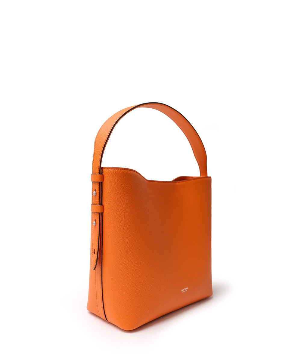 フジタカ ワープロラックスコンフォート ワンハンドル ミディアム レザートートバッグ