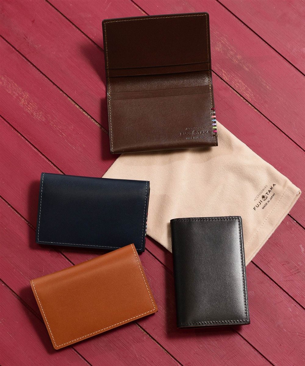 フジタカ デュプイ ボックスカーフ ボックス 名刺入れ