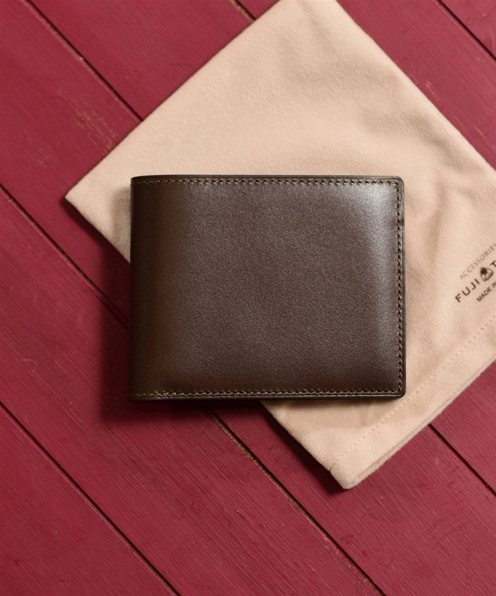 フジタカ デュプイ ボックスカーフ ボックス 二つ折り財布 カード段6