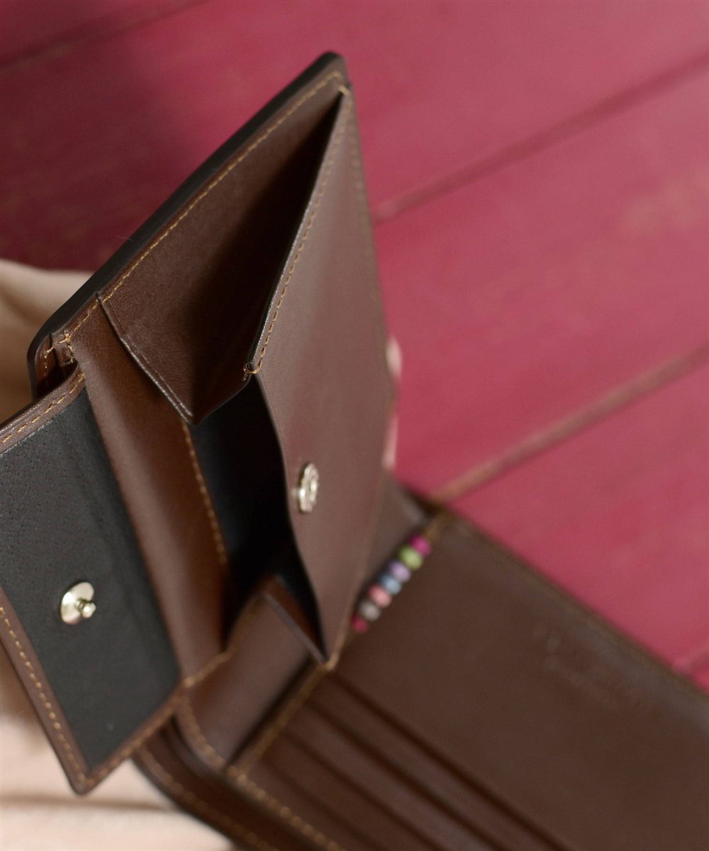 フジタカ デュプイ ボックスカーフ ボックス 二つ折り財布 カード段6