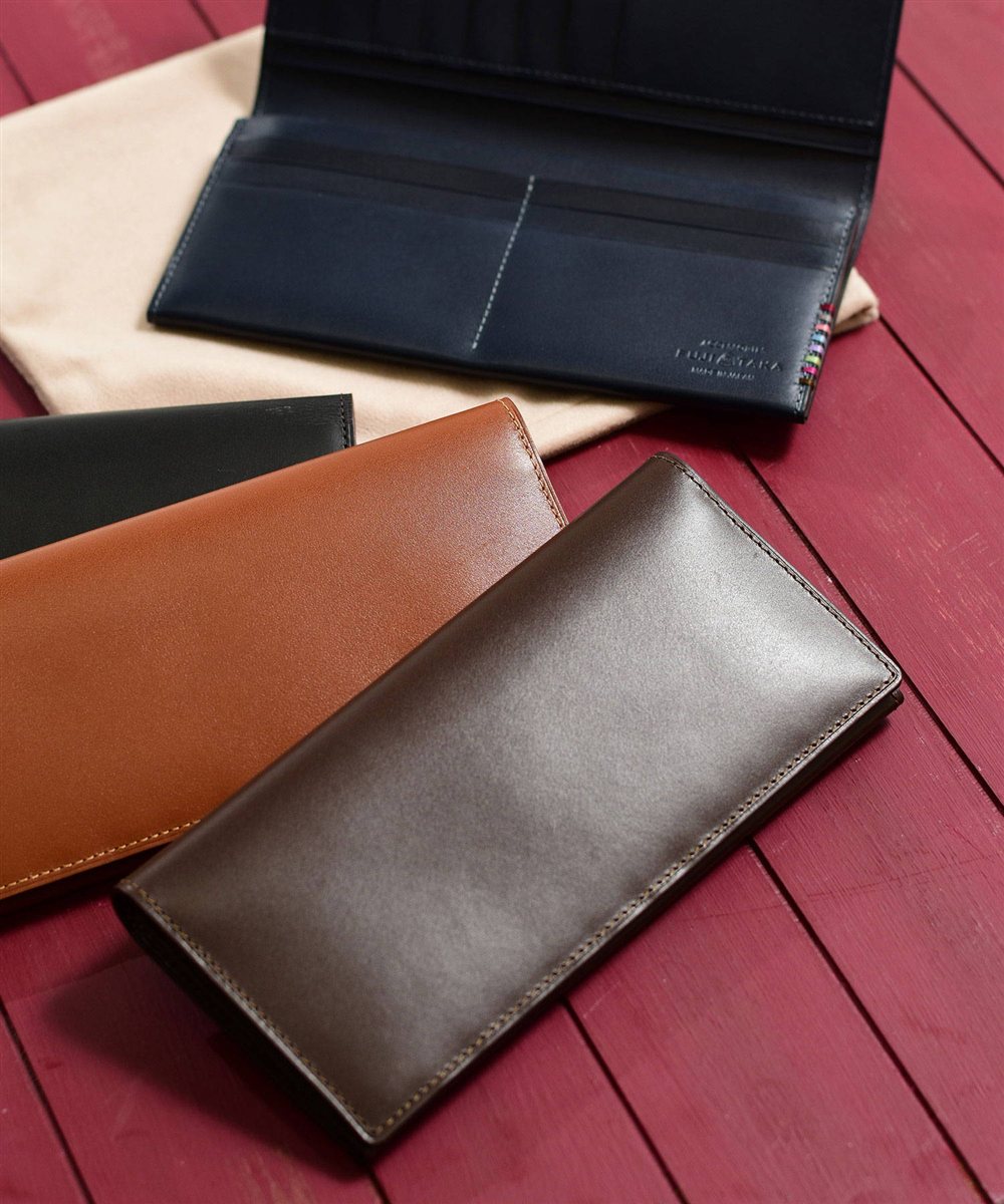 フジタカ デュプイ ボックスカーフ ボックス 長財布 カード段13