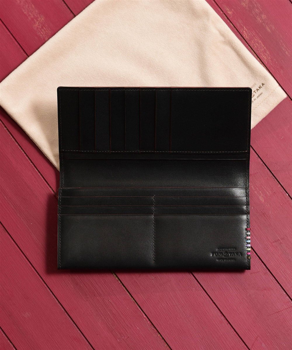 フジタカ デュプイ ボックスカーフ ボックス 長財布 カード段13