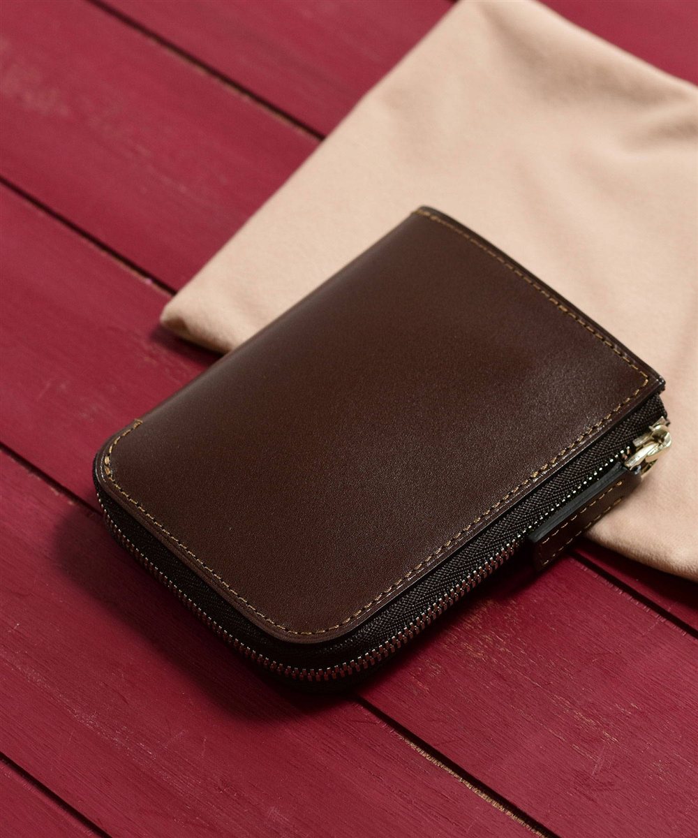 フジタカ デュプイ ボックスカーフ ボックス コンパクト財布 カード段4