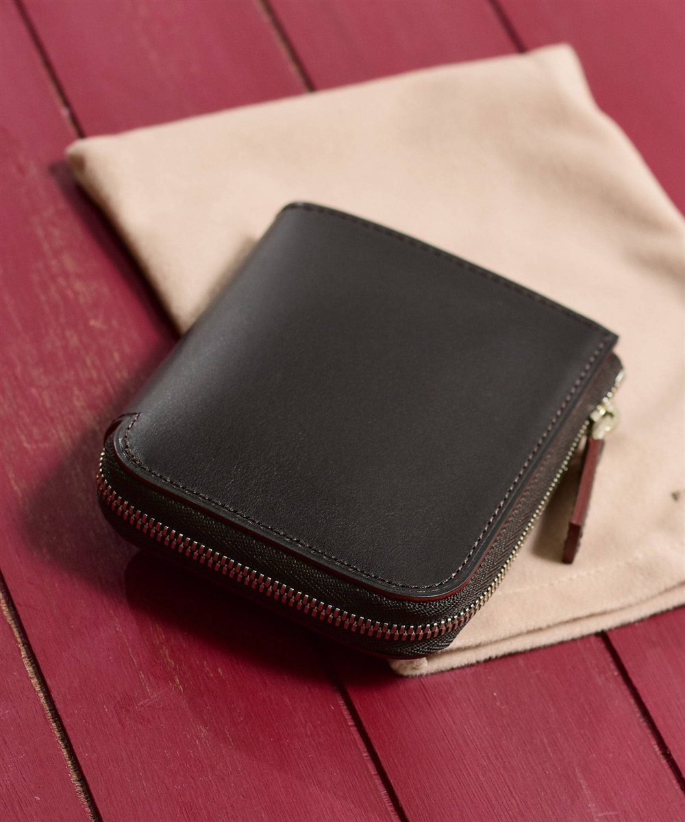 フジタカ デュプイ ボックスカーフ ボックス コンパクト財布 カード段4