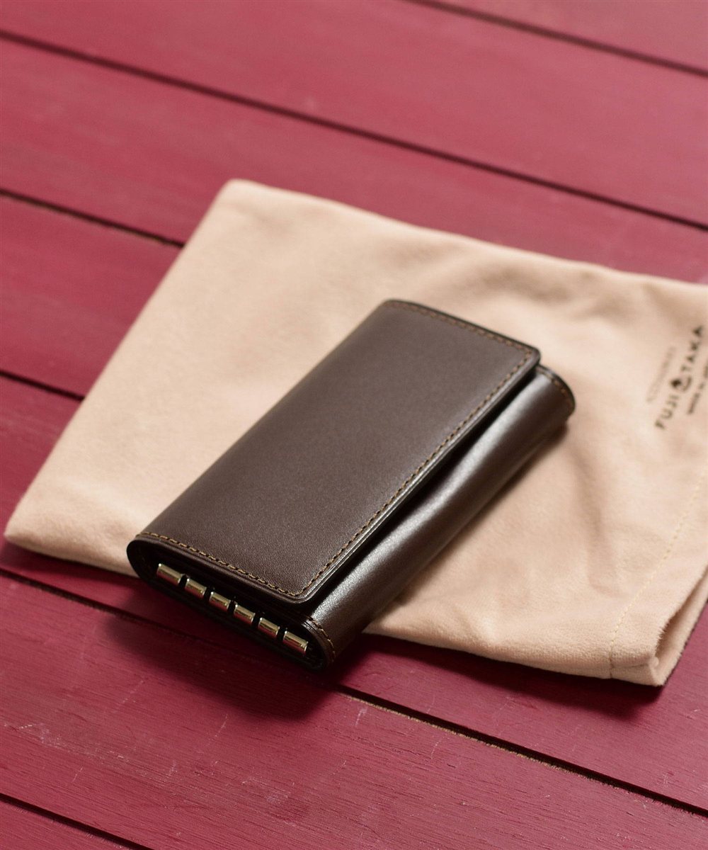 フジタカ デュプイ ボックスカーフ ボックス キーケース 5連 スマートキー対応