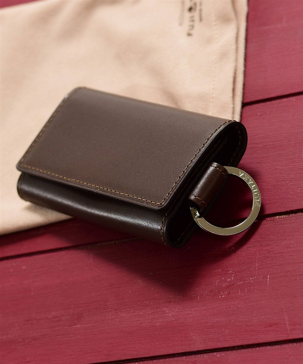 フジタカ デュプイ ボックスカーフ ボックス キーケース 5連 スマートキー対応