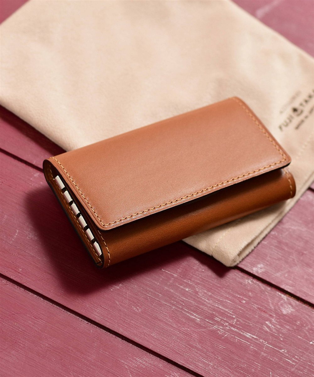 フジタカ デュプイ ボックスカーフ ボックス キーケース 5連 スマートキー対応